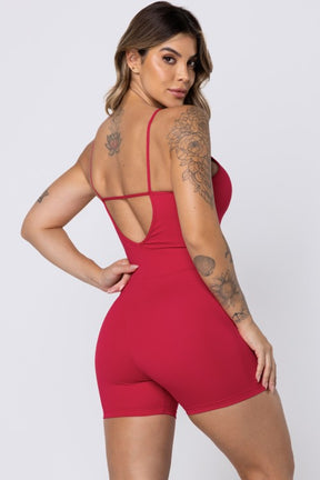 MACAQUINHO UPSIDE EM POLIAMIDA VERMELHA