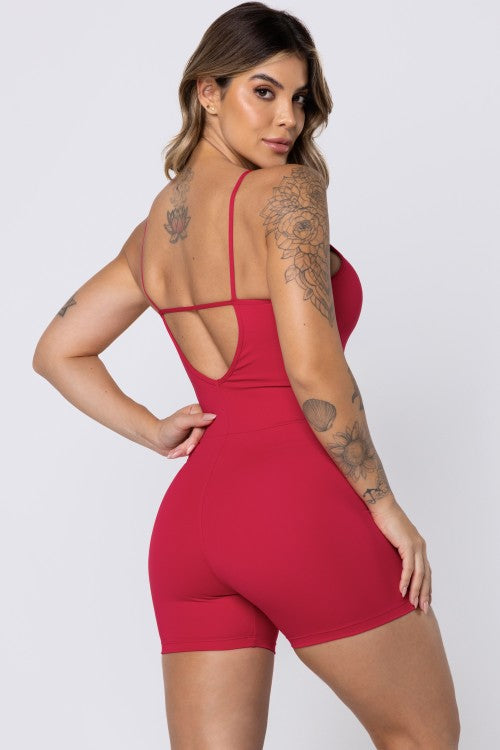 MACAQUINHO UPSIDE EM POLIAMIDA VERMELHA