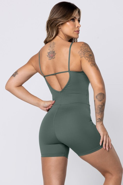 MACAQUINHO UPSIDE EM POLIAMIDA VERDE