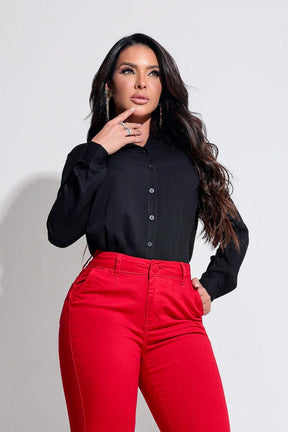 Calça Jeans Modeladora Vermelha Magnífica - CH68