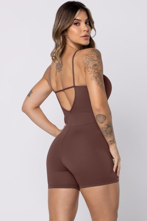 MACAQUINHO UPSIDE EM POLIAMIDA MARROM