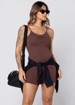 MACAQUINHO UPSIDE EM POLIAMIDA MARROM