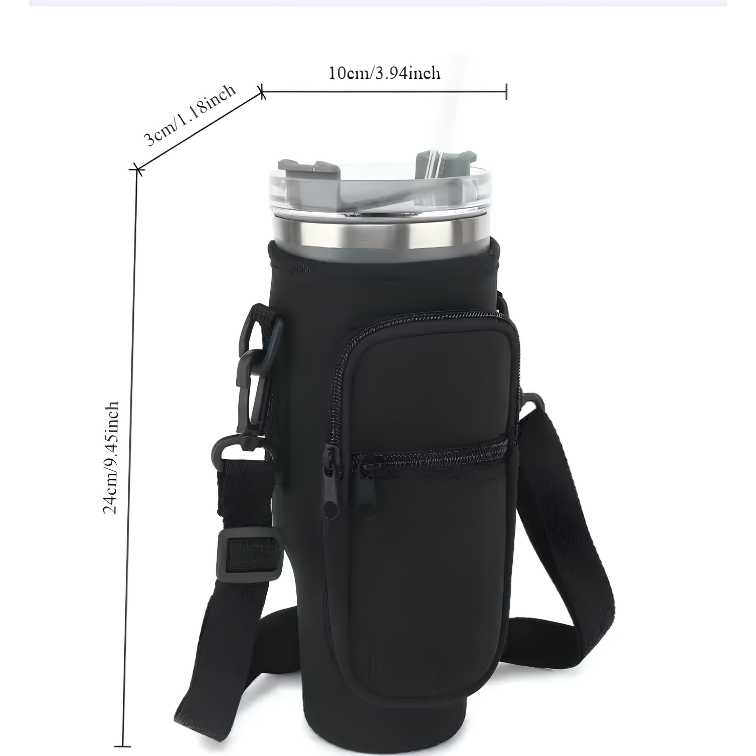 Bolsa portátil de garrafa de água, com saco de telefone celular