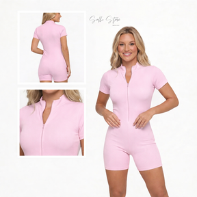 Kit 2 Macaquinho Com Zíper Frontal