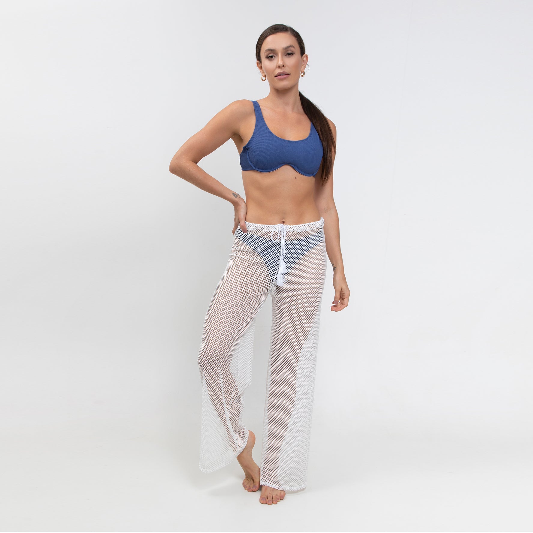 CALÇA ARRASTÃO BRANCA