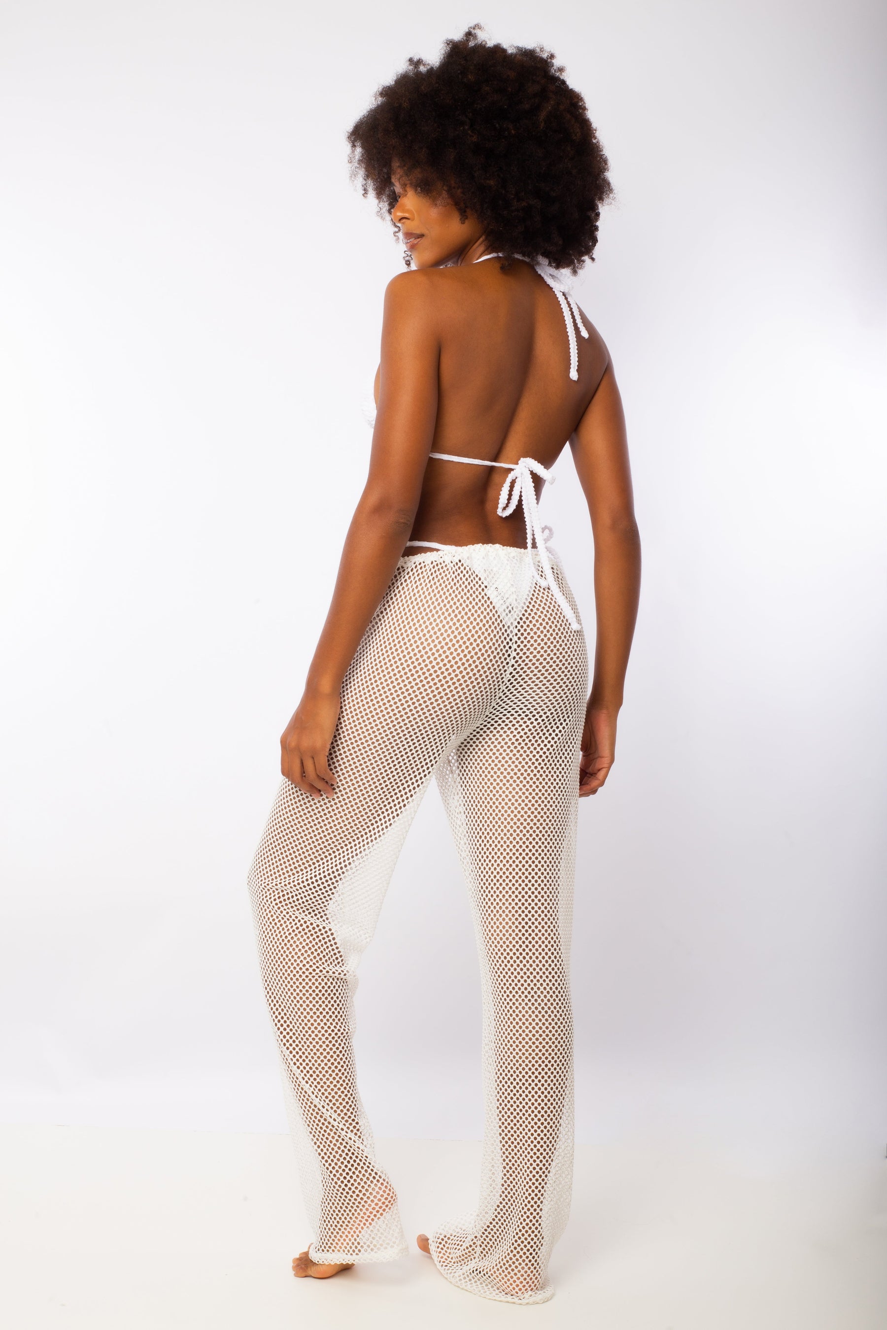 CALÇA ARRASTÃO BRANCA