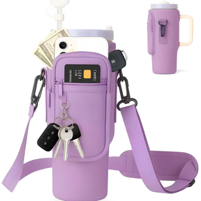 Bolsa portátil de garrafa de água, com saco de telefone celular