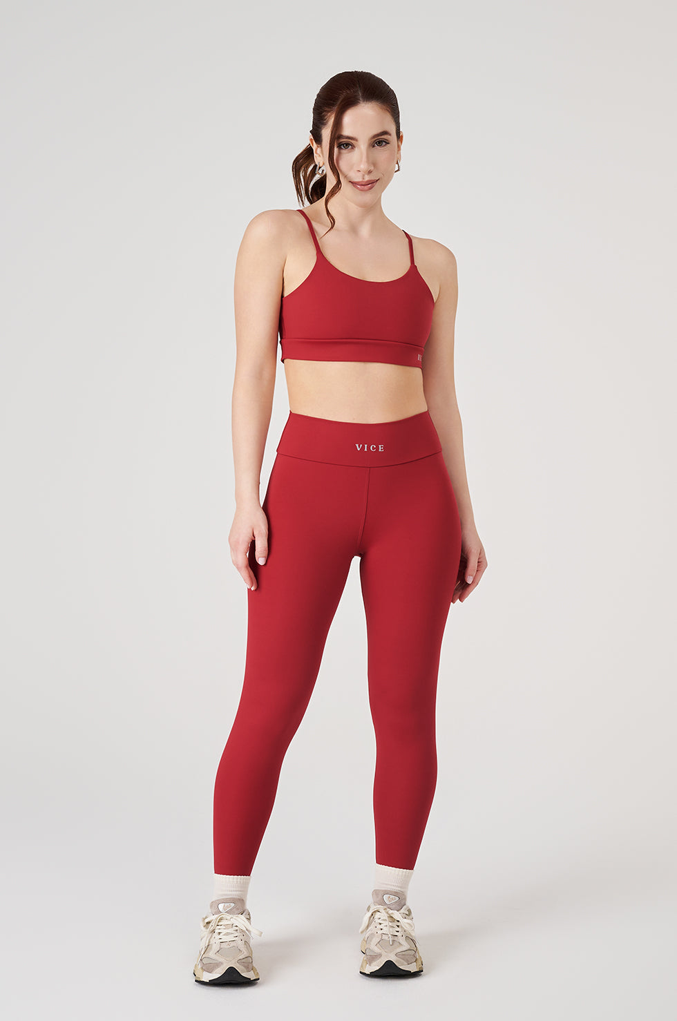 Calça Legging Vice Poliamida Elastic - Cherry