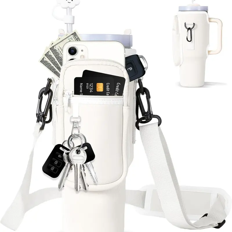 Bolsa portátil de garrafa de água, com saco de telefone celular