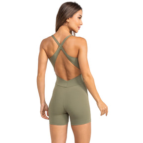 Macaquinho Lírio - Fitness Feminino - Modelo Curto