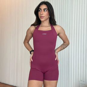 Macaquinho Fitness Feminino - Frente Unica - Poliamida