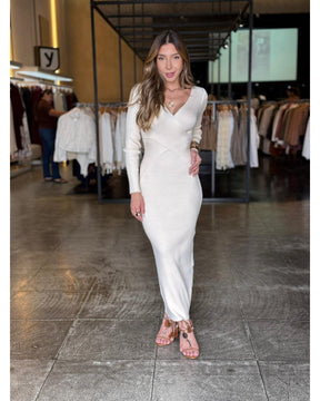 Vestido Mid Modal Transpassado Rafa